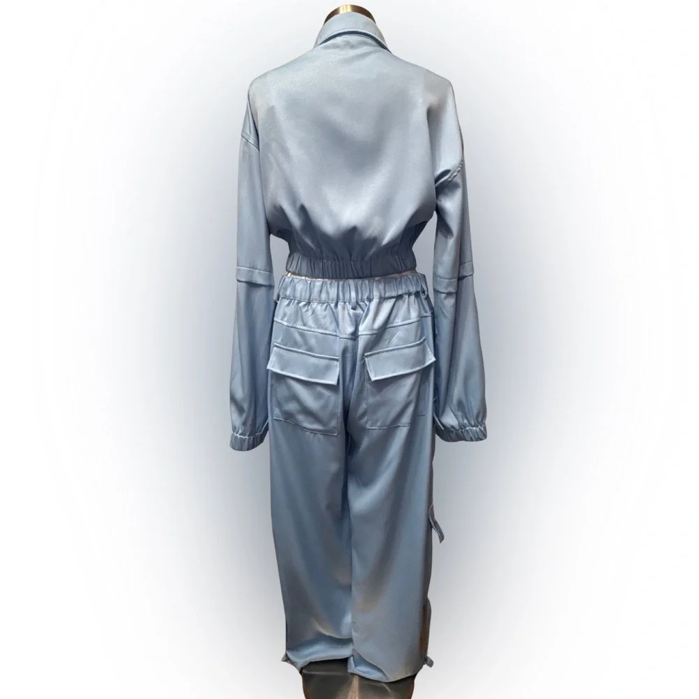 Loragal 2-Piece Set Jacket & Pants | Size Large | Wide Leg - Picture 3 of 5